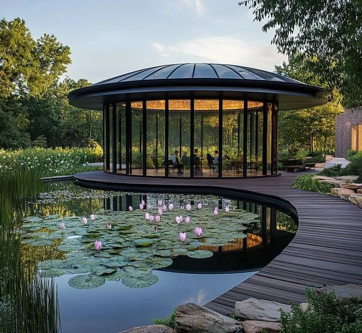 Lakeside pavilion