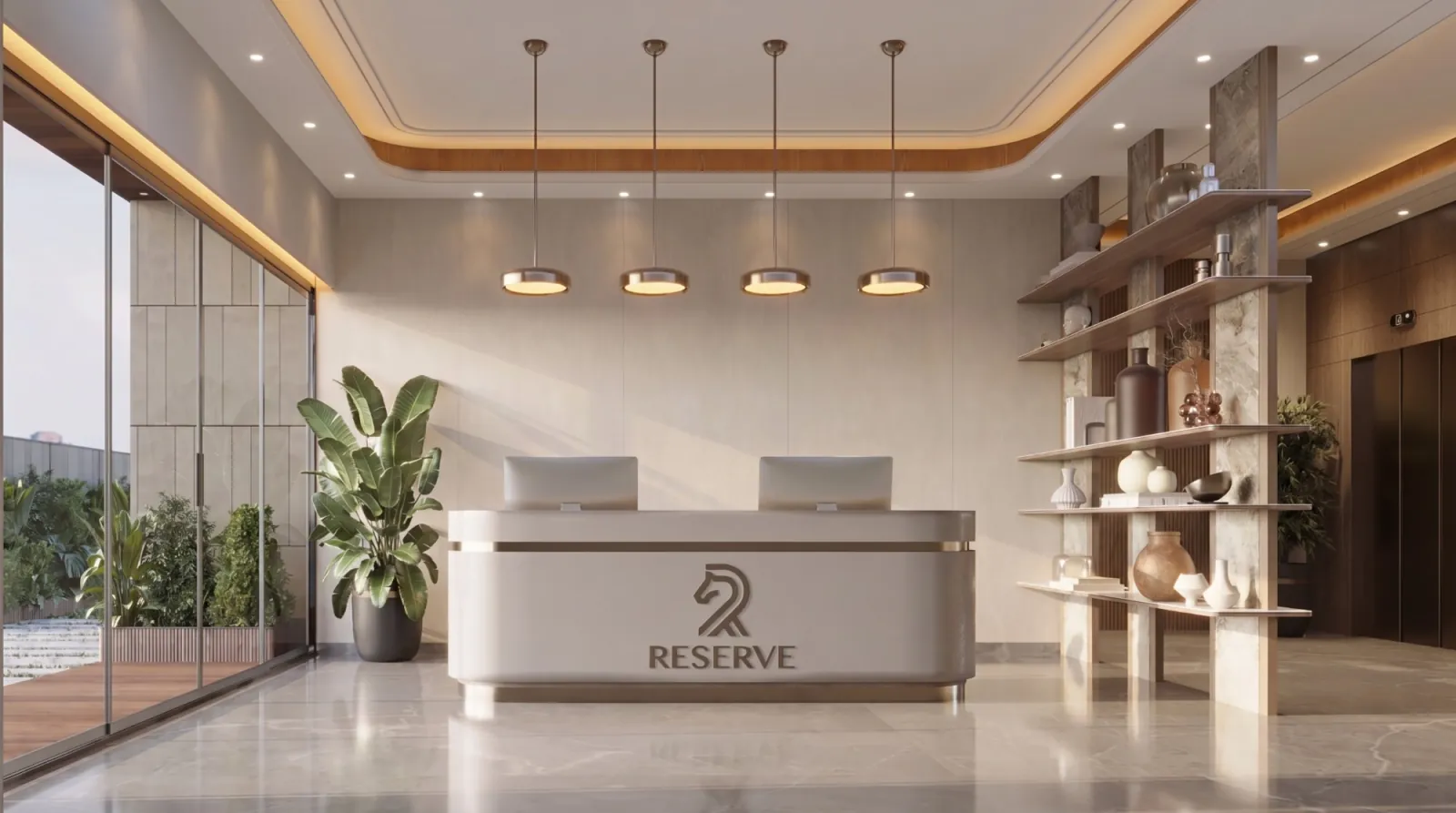 Arrival lobby at Samruddhi