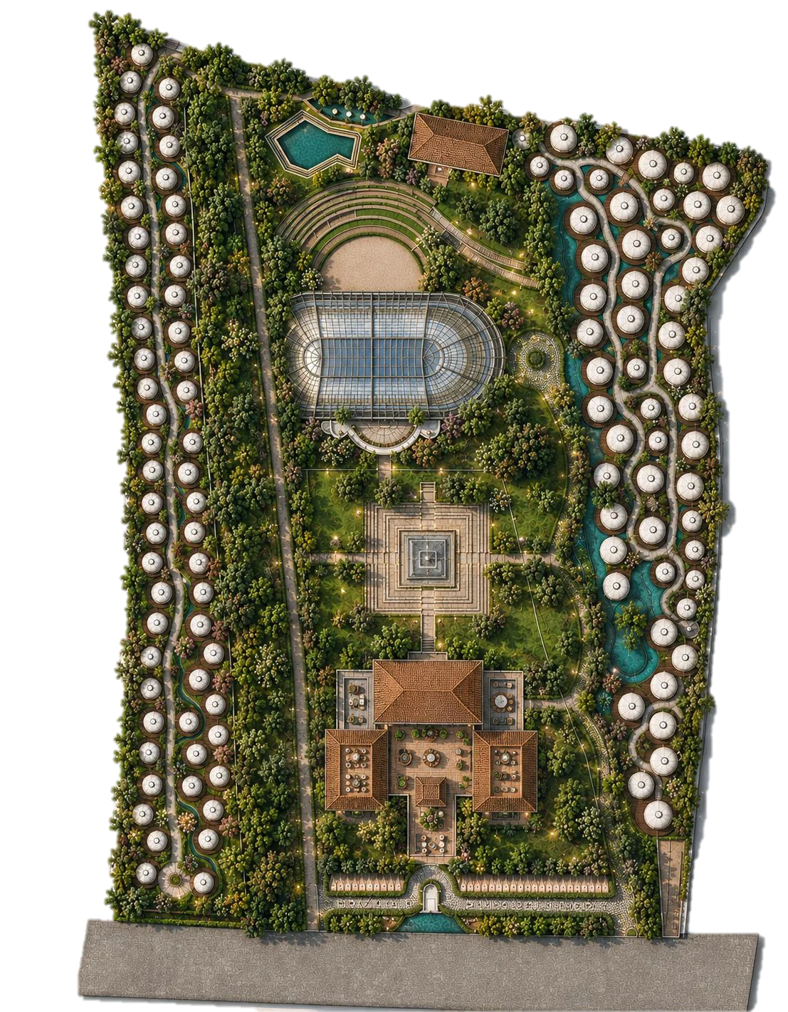 Master plan of the retreat